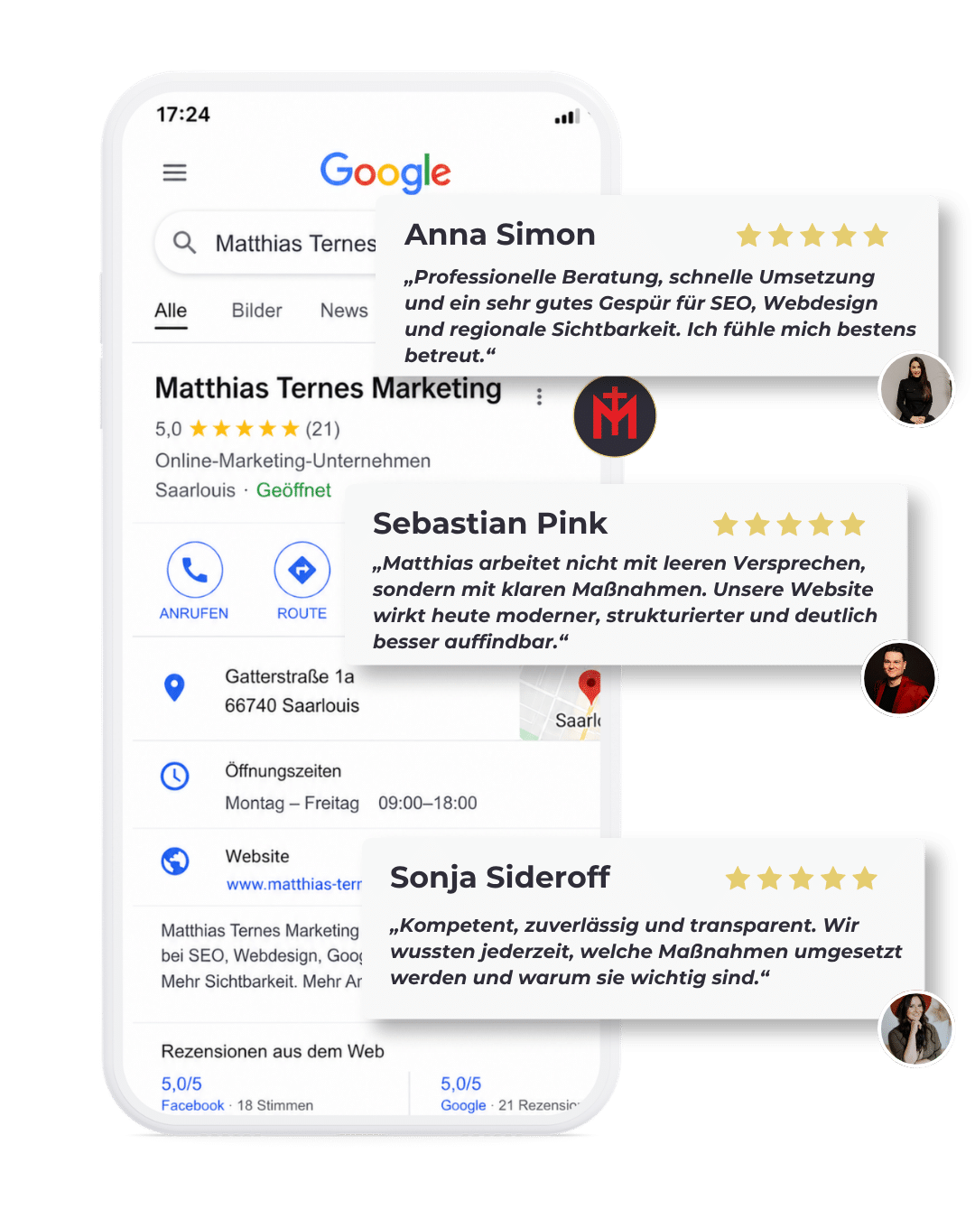Dein Unternehmen sollte online genauso stark sichtbar sein wie Deine Leistung