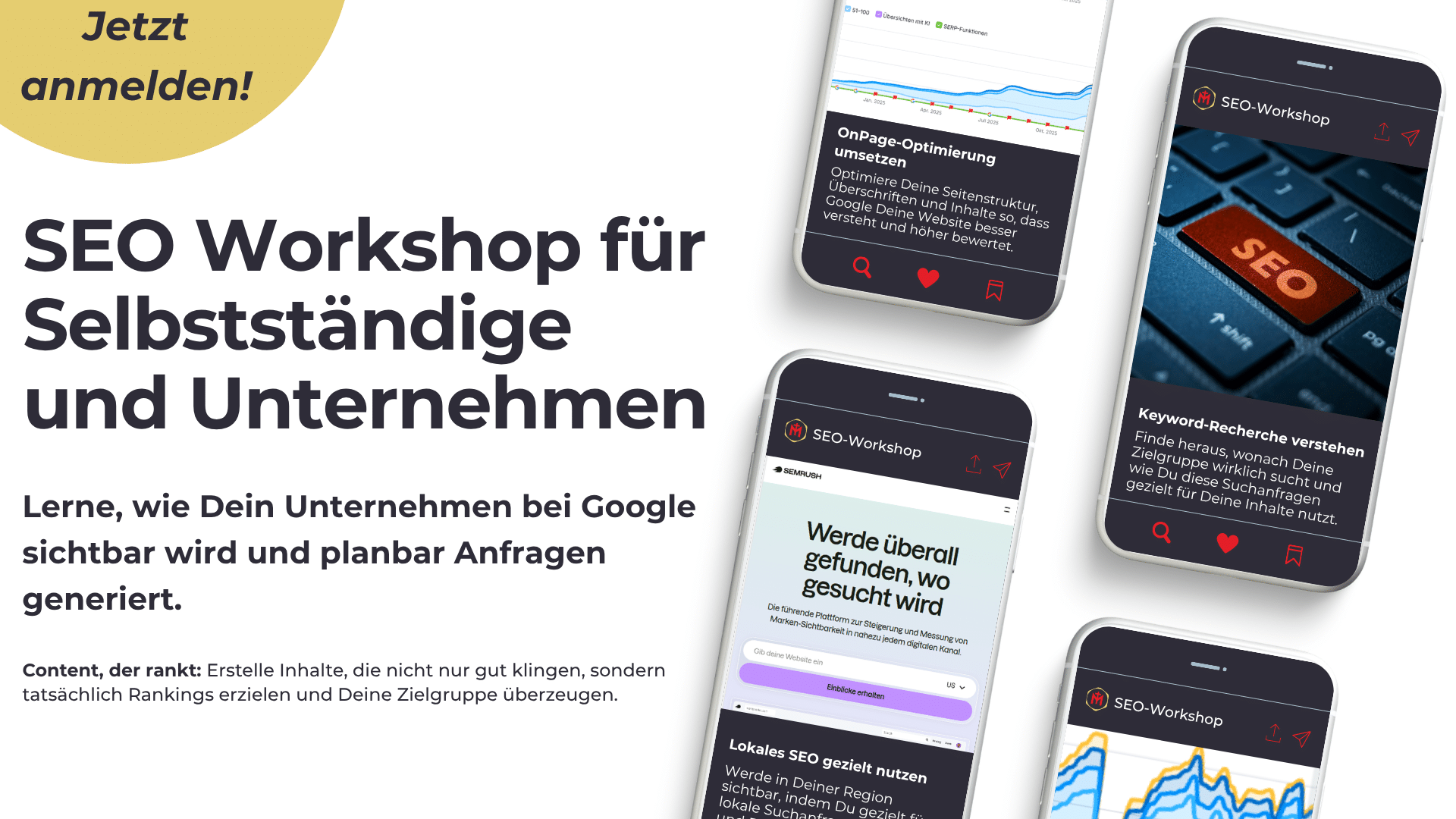 SEO Workshop - SEO Grundlagen bei Matthias Ternes lernen